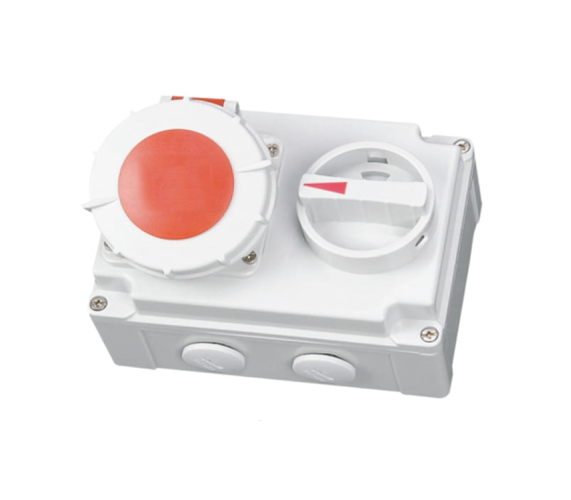 IP67 CEE/IEC 插座 帶開關和機械聯(lián)鎖