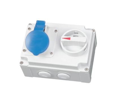 IP44 CEE/IEC 插座 帶開關(guān)和機(jī)械聯(lián)鎖